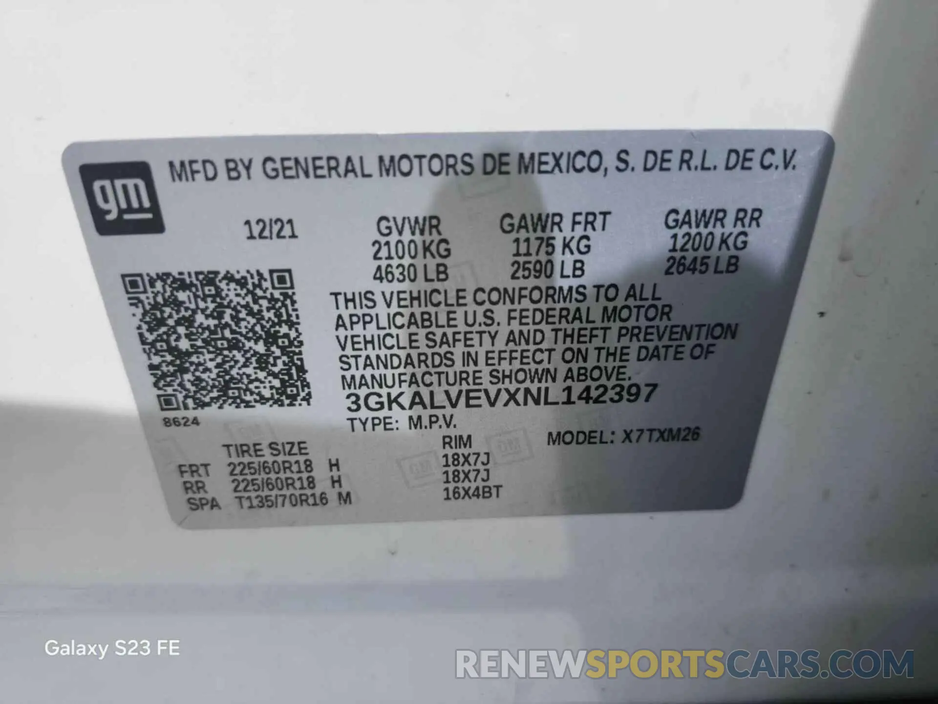 15 fotografías del automóvil dañado 3GKALVEVXNL142397 GMC TERRAIN 2022