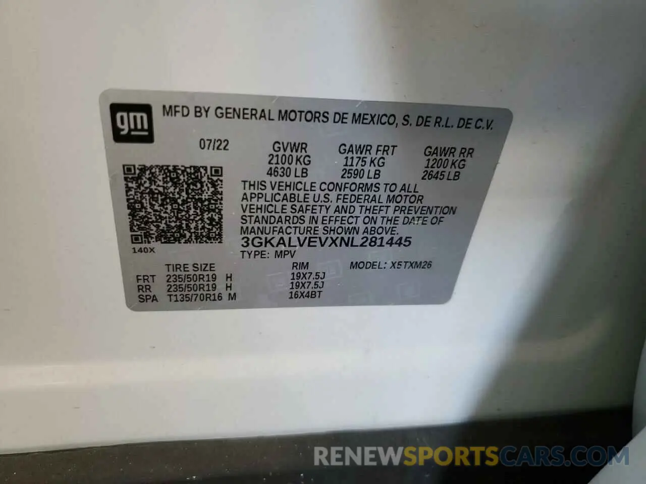 13 fotografías del automóvil dañado 3GKALVEVXNL281445 GMC TERRAIN 2022