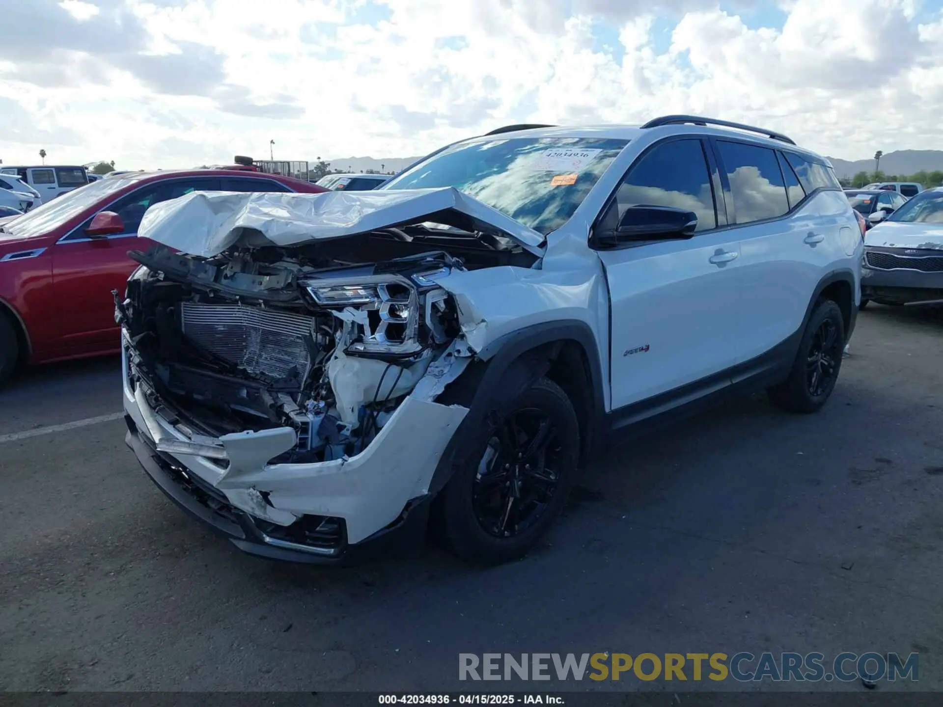 2 fotografías del automóvil dañado 3GKALYEV1NL163513 GMC TERRAIN 2022