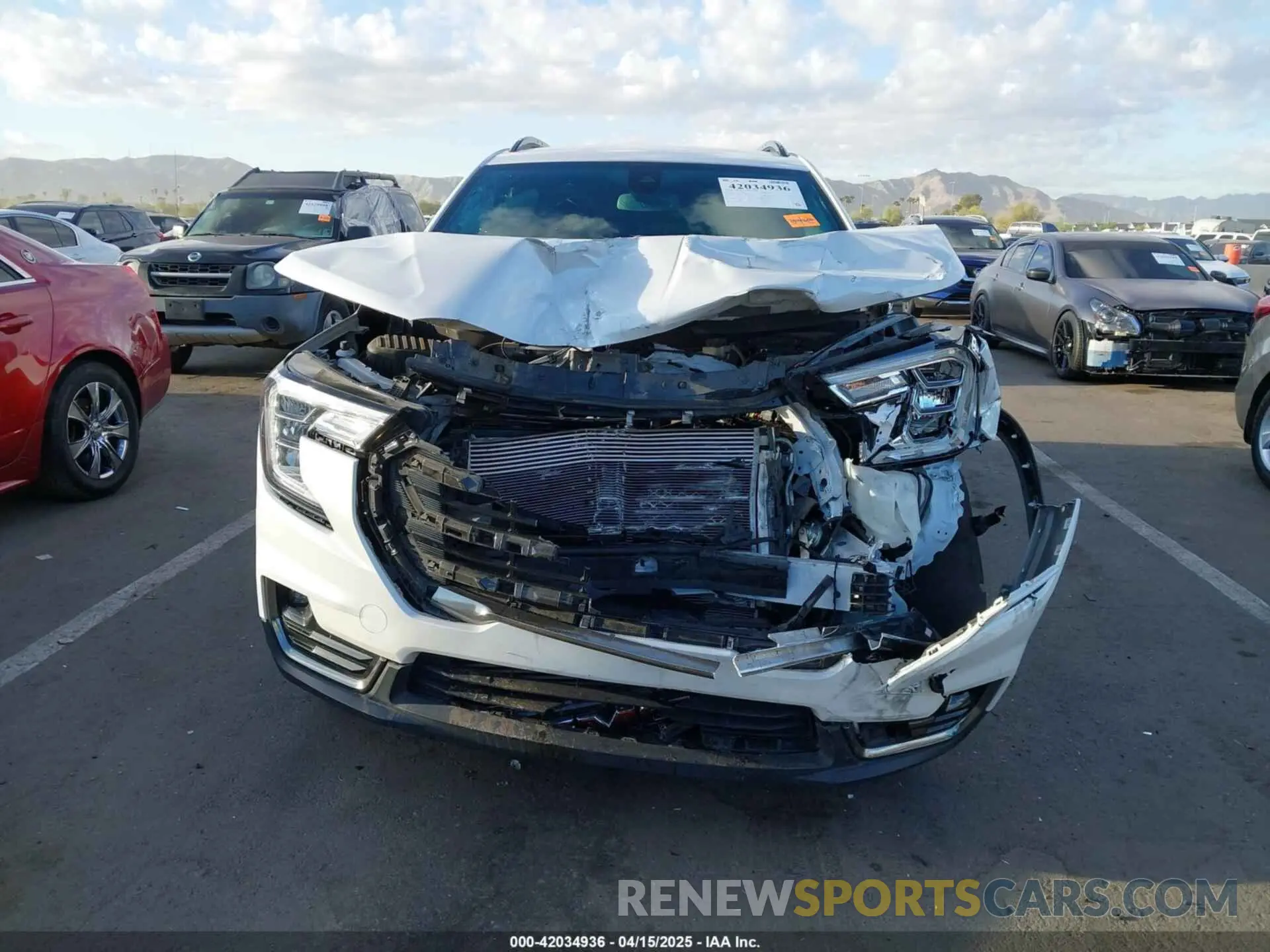 6 fotografías del automóvil dañado 3GKALYEV1NL163513 GMC TERRAIN 2022