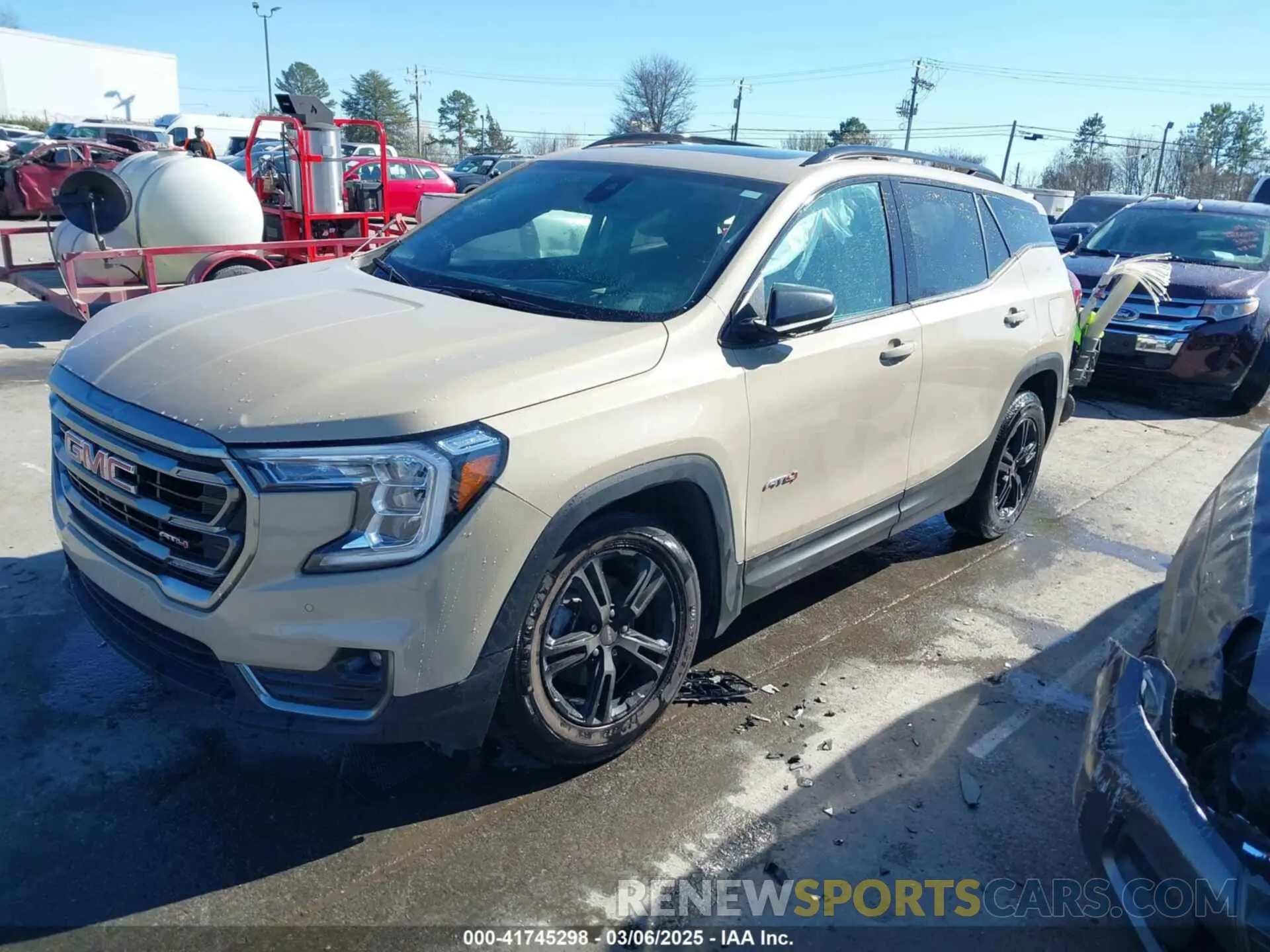 2 fotografías del automóvil dañado 3GKALYEVXNL310167 GMC TERRAIN 2022