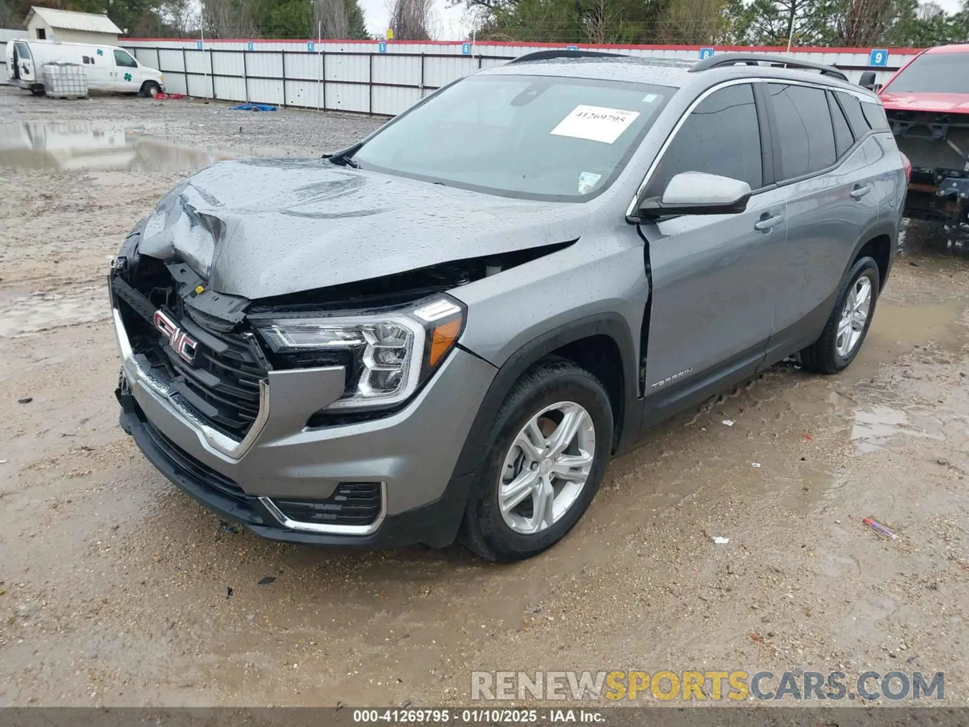 2 fotografías del automóvil dañado 3GKALMEG2PL213509 GMC TERRAIN 2023