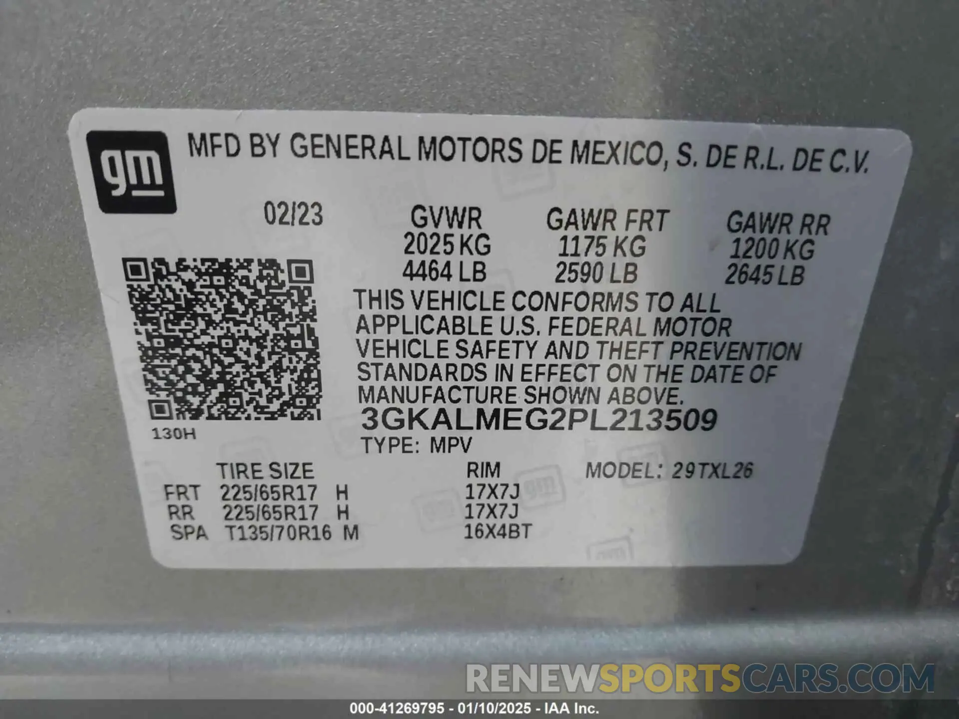9 fotografías del automóvil dañado 3GKALMEG2PL213509 GMC TERRAIN 2023