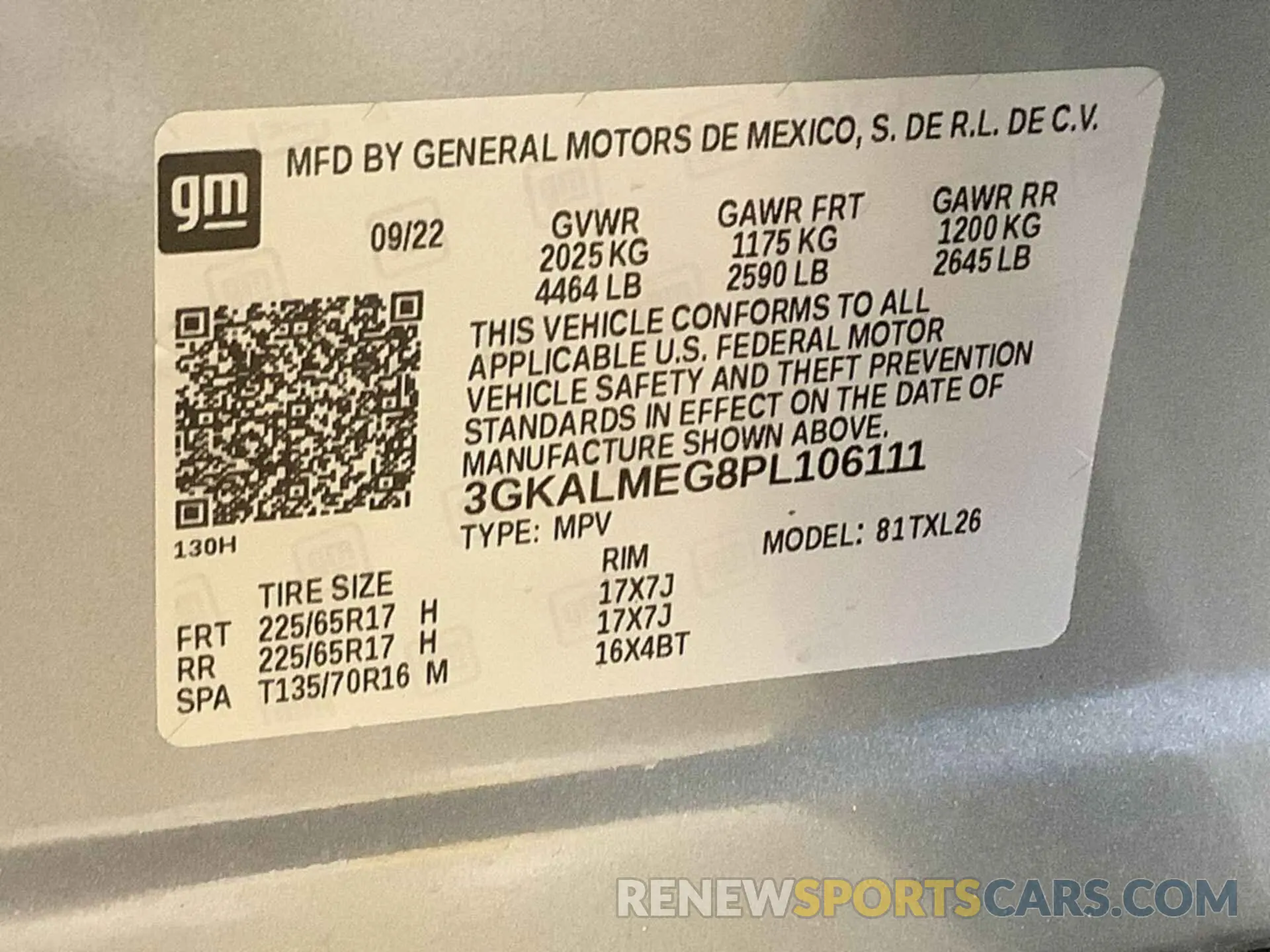 23 fotografías del automóvil dañado 3GKALMEG8PL106111 GMC TERRAIN 2023