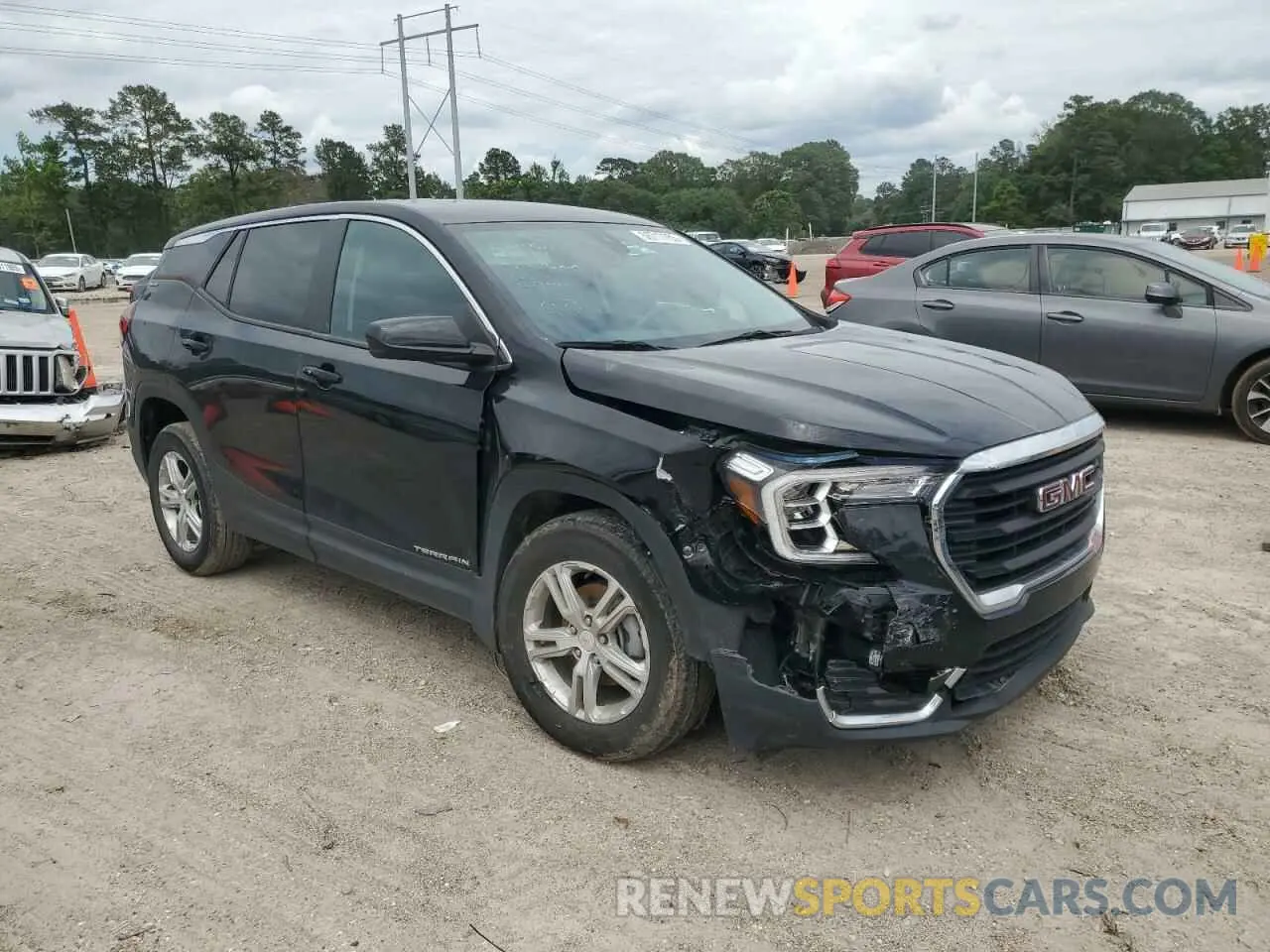 4 fotografías del automóvil dañado 3GKALMEGXPL242109 GMC TERRAIN 2023