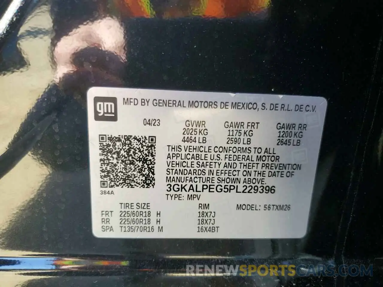 13 fotografías del automóvil dañado 3GKALPEG5PL229396 GMC TERRAIN 2023