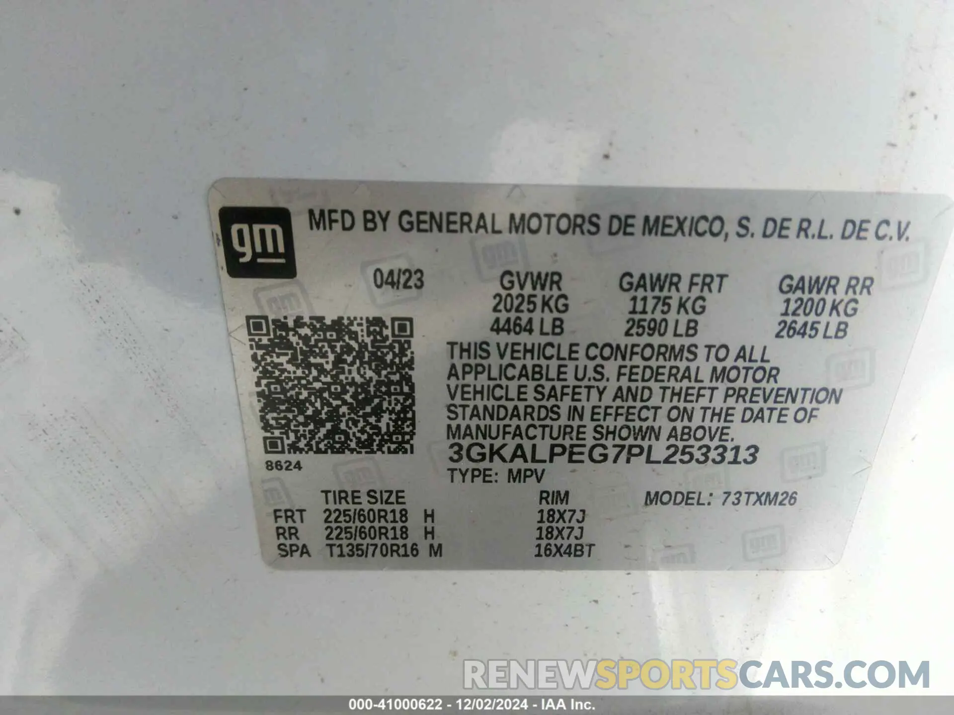 9 fotografías del automóvil dañado 3GKALPEG7PL253313 GMC TERRAIN 2023