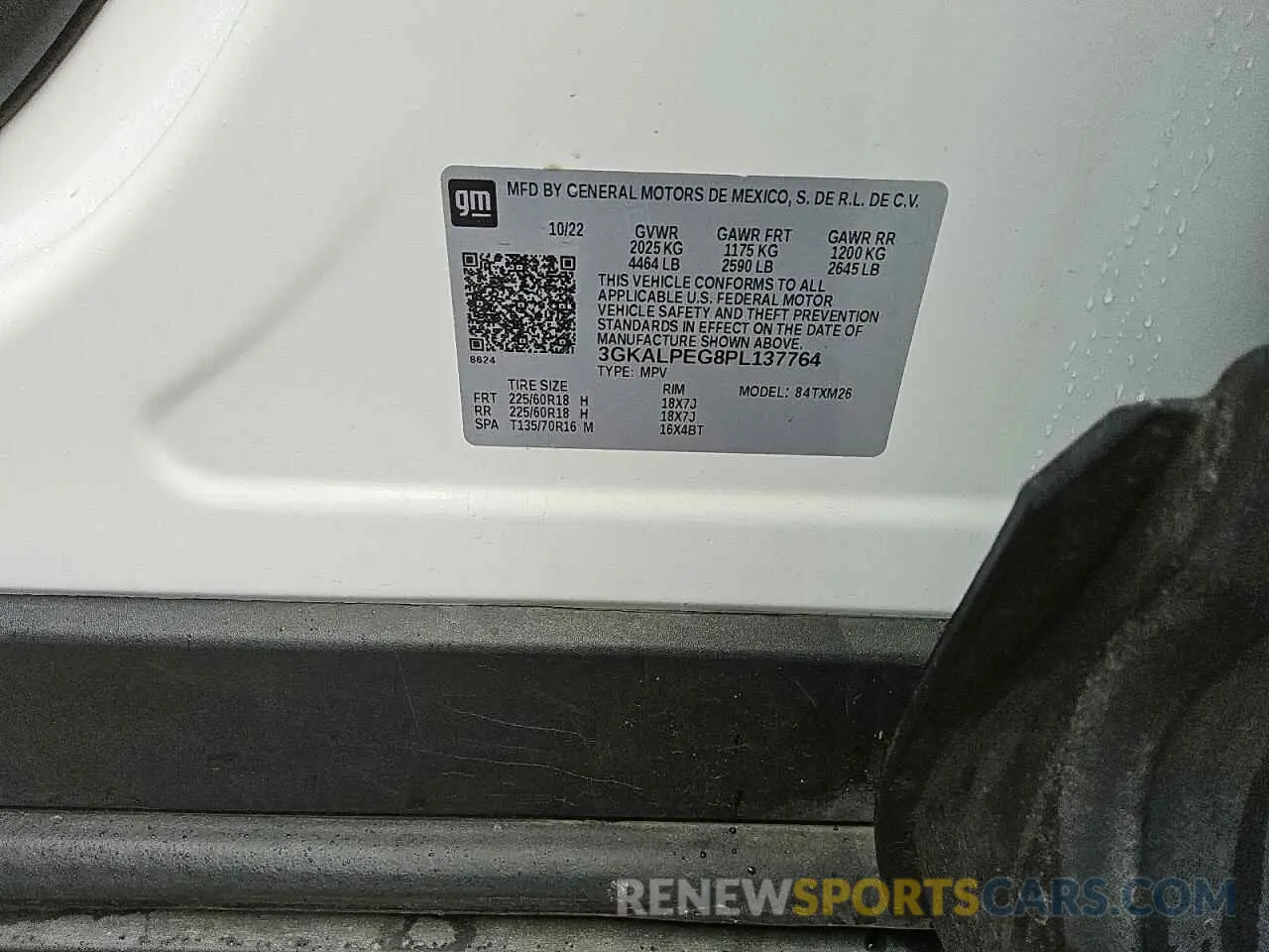 14 fotografías del automóvil dañado 3GKALPEG8PL137764 GMC TERRAIN 2023