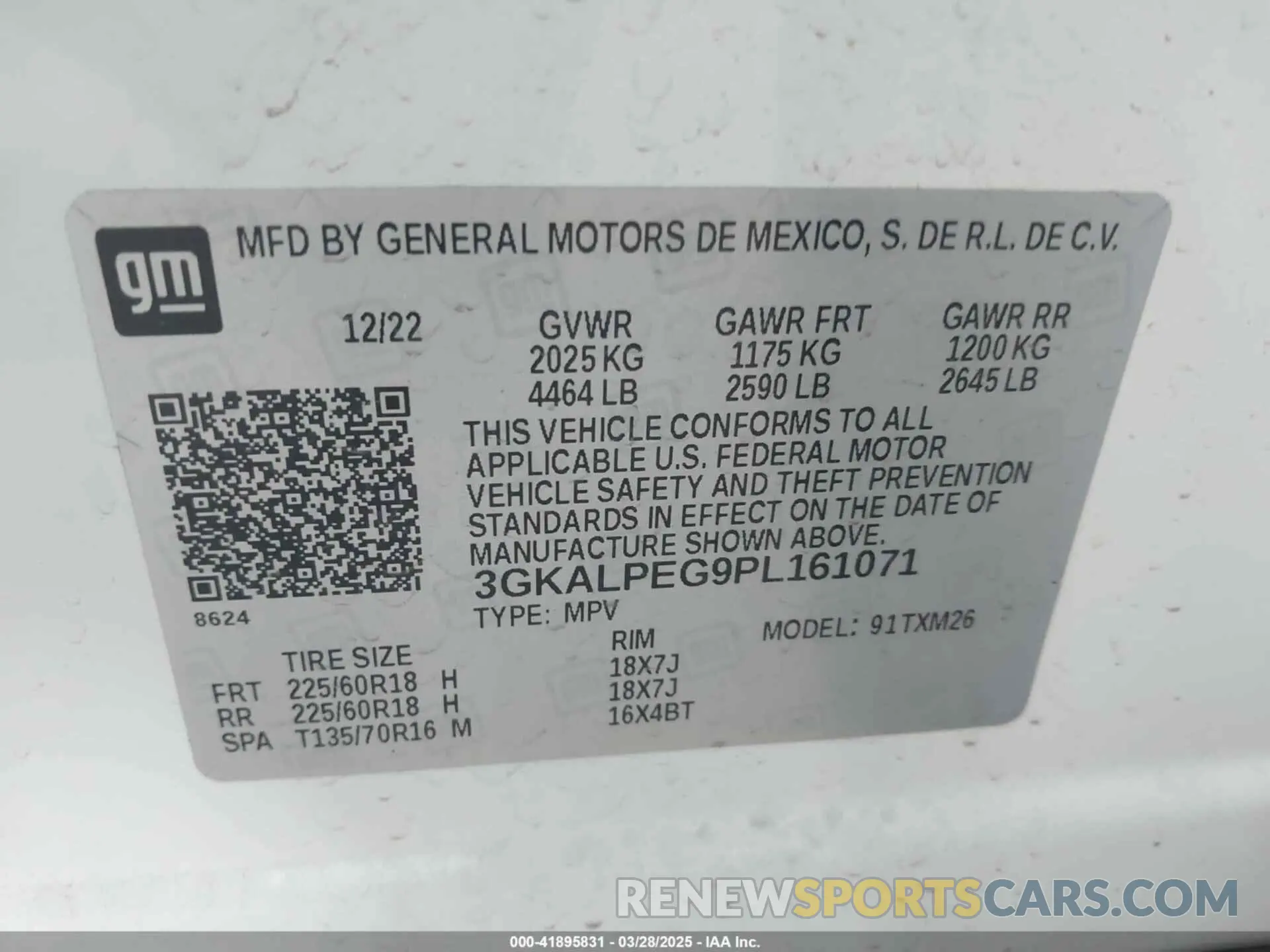9 fotografías del automóvil dañado 3GKALPEG9PL161071 GMC TERRAIN 2023