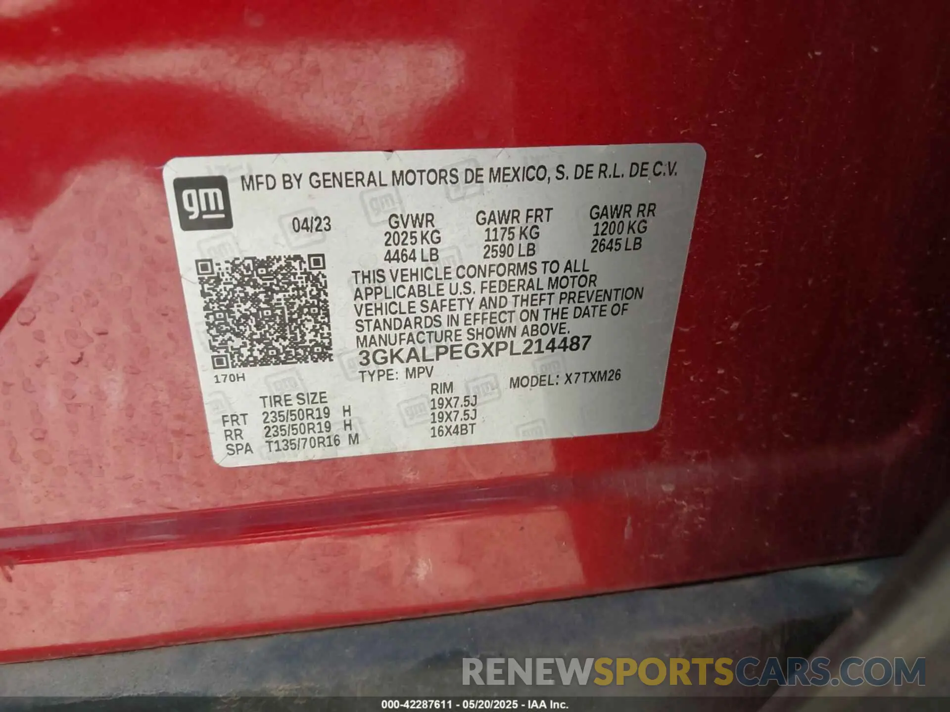 9 fotografías del automóvil dañado 3GKALPEGXPL214487 GMC TERRAIN 2023