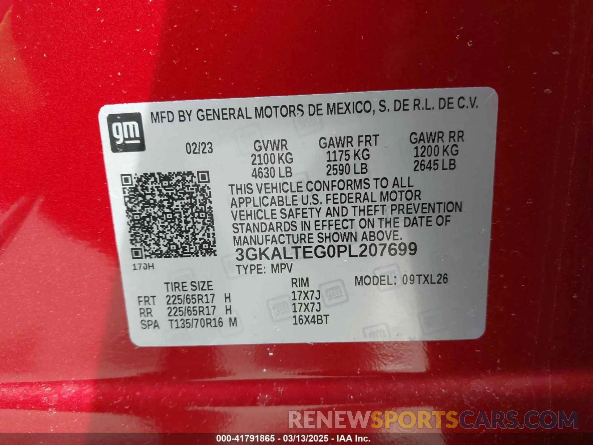 9 fotografías del automóvil dañado 3GKALTEG0PL207699 GMC TERRAIN 2023