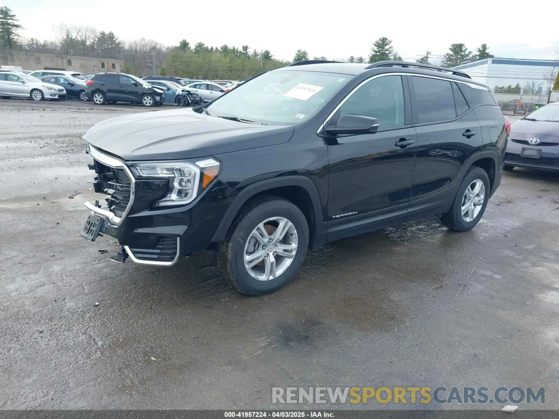 2 fotografías del automóvil dañado 3GKALTEG0PL226446 GMC TERRAIN 2023