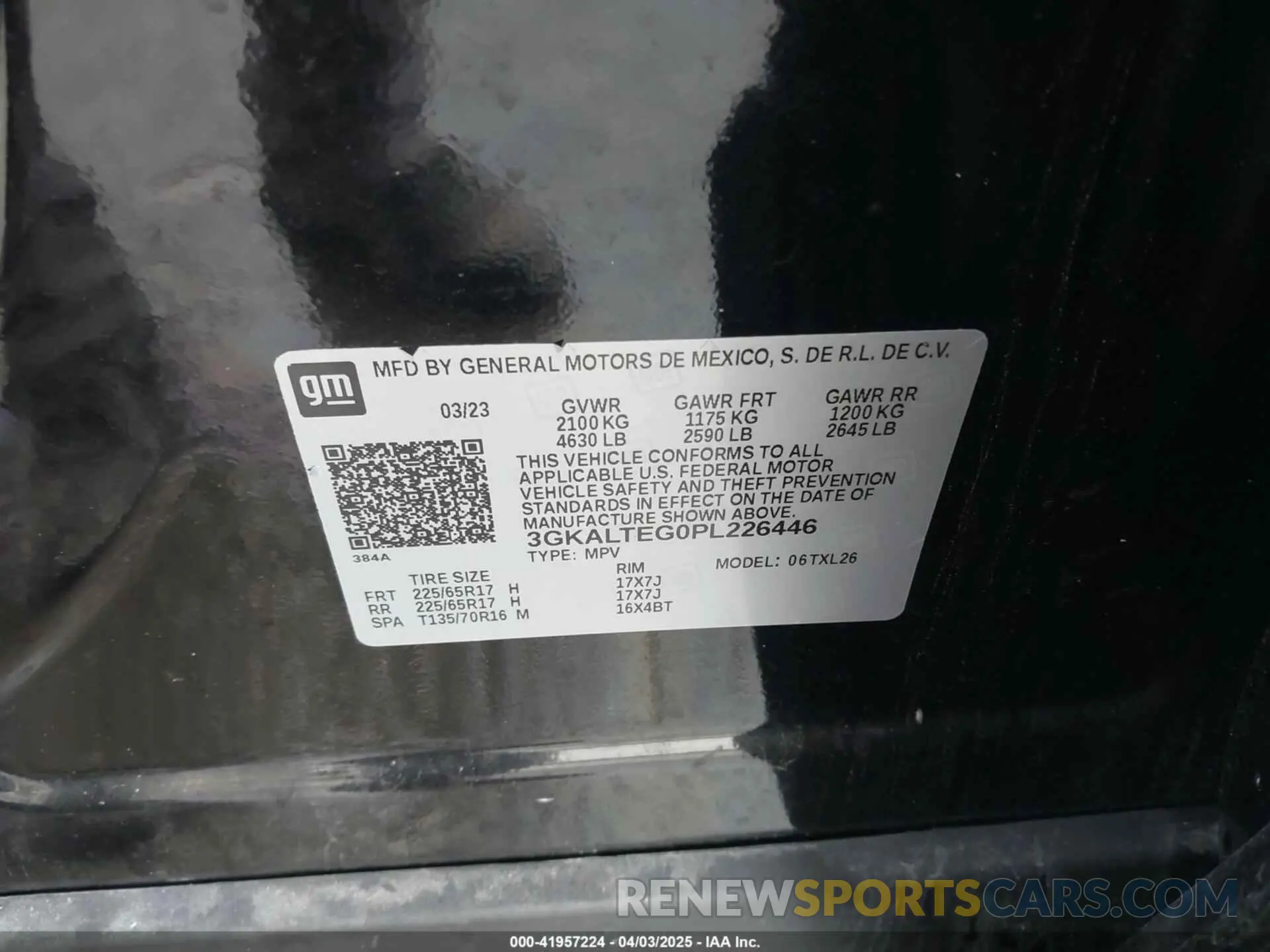 9 fotografías del automóvil dañado 3GKALTEG0PL226446 GMC TERRAIN 2023