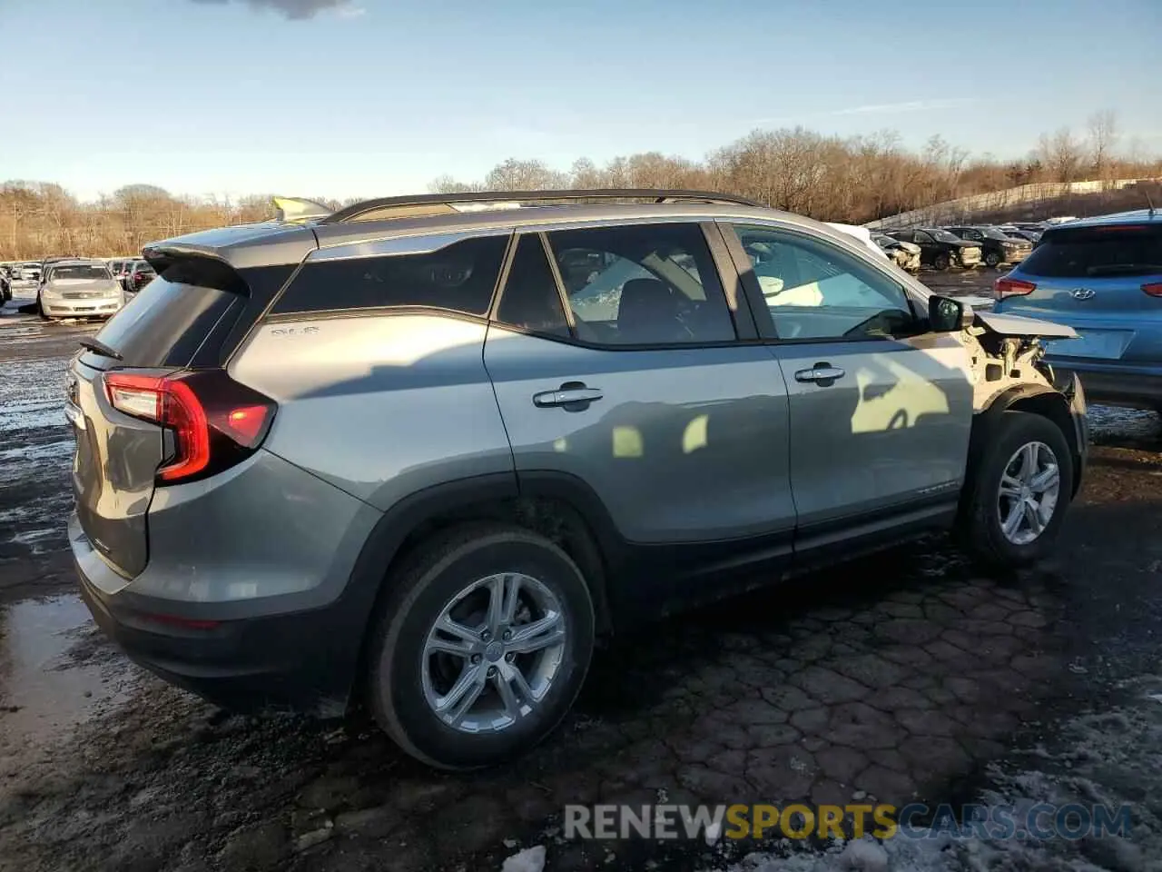 3 fotografías del automóvil dañado 3GKALTEG1PL129661 GMC TERRAIN 2023