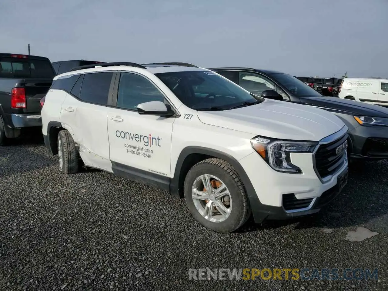 4 fotografías del automóvil dañado 3GKALTEG9PL254472 GMC TERRAIN 2023
