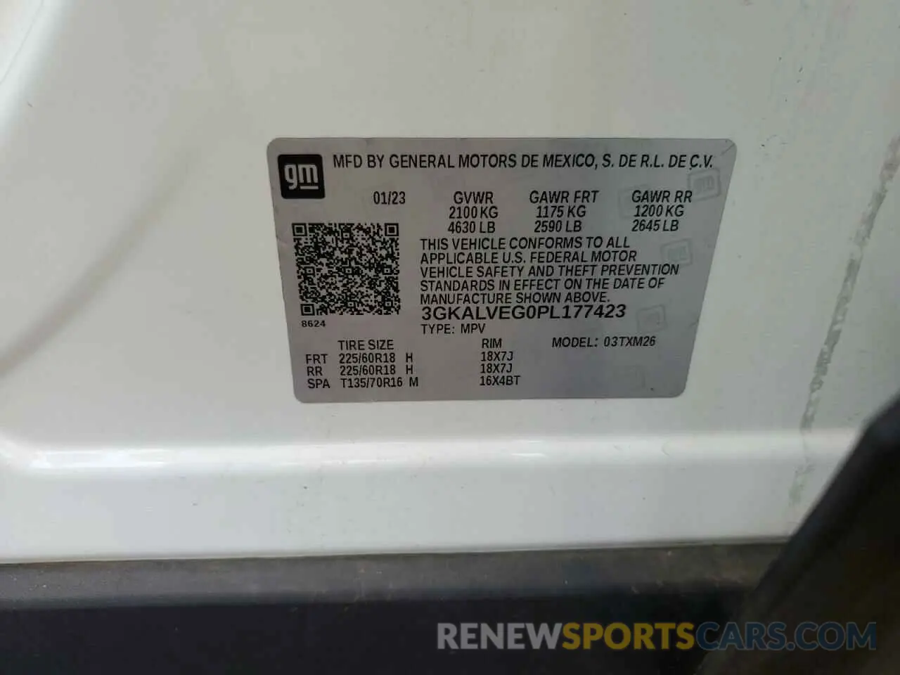 13 fotografías del automóvil dañado 3GKALVEG0PL177423 GMC TERRAIN 2023