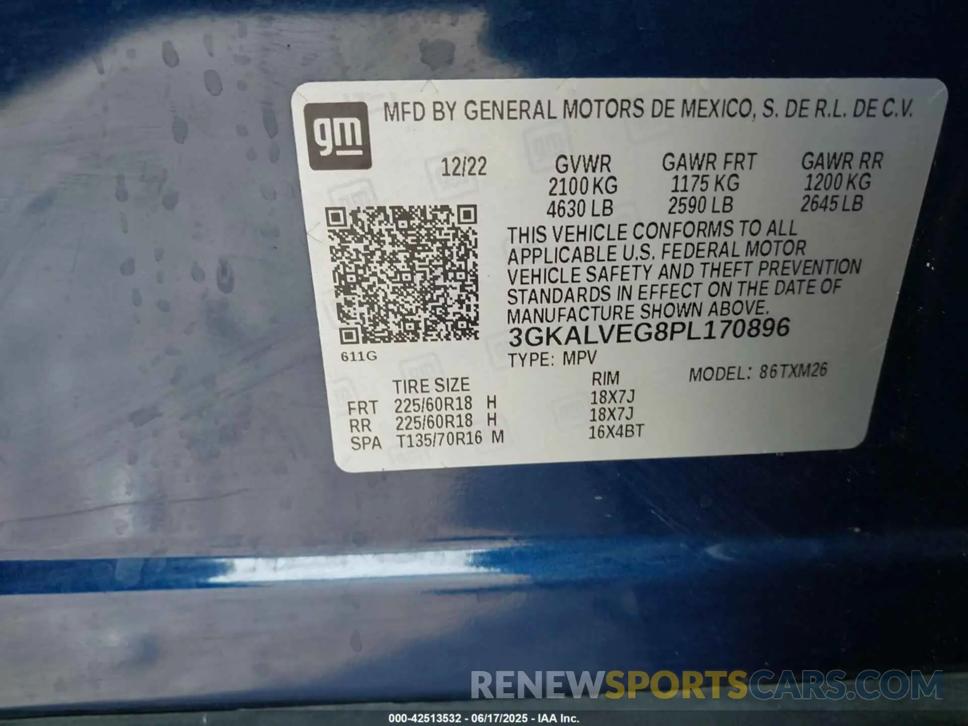 9 fotografías del automóvil dañado 3GKALVEG8PL170896 GMC TERRAIN 2023