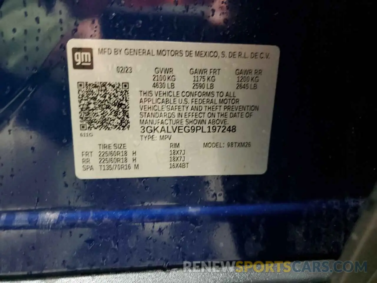 13 fotografías del automóvil dañado 3GKALVEG9PL197248 GMC TERRAIN 2023