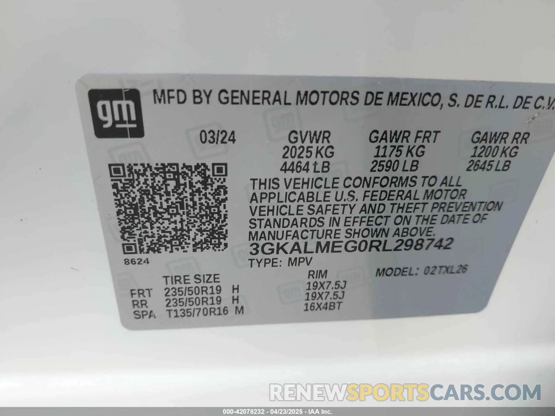 9 fotografías del automóvil dañado 3GKALMEG0RL298742 GMC TERRAIN 2024