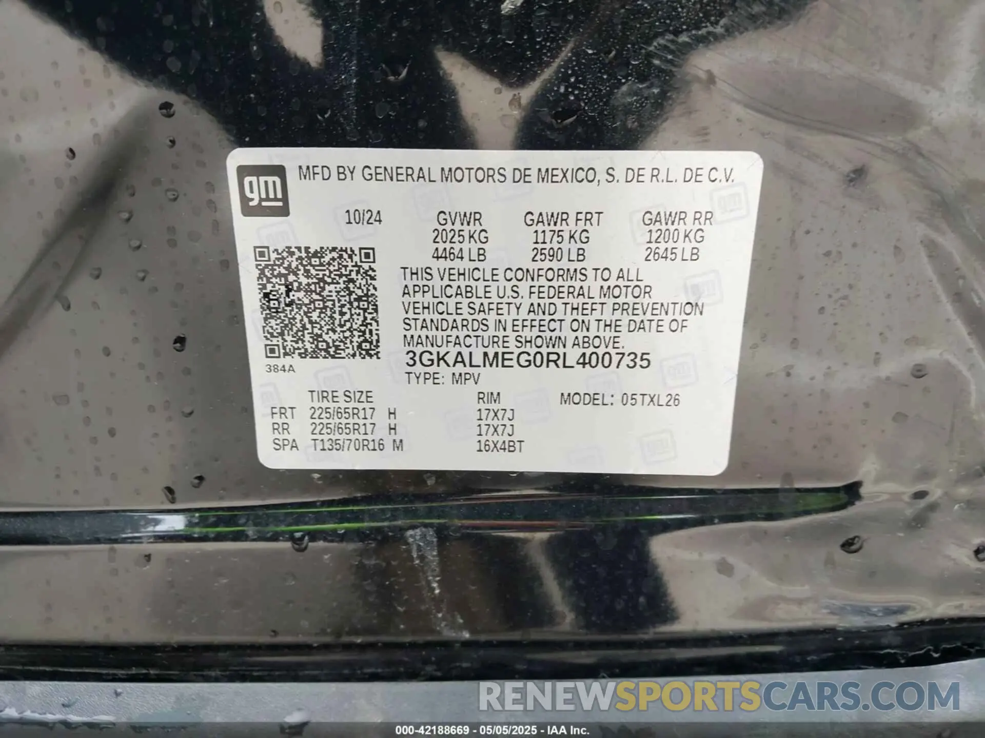 9 fotografías del automóvil dañado 3GKALMEG0RL400735 GMC TERRAIN 2024