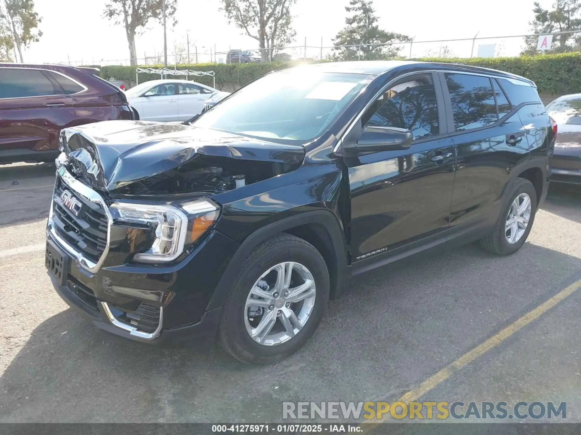 2 fotografías del automóvil dañado 3GKALMEG2RL375353 GMC TERRAIN 2024