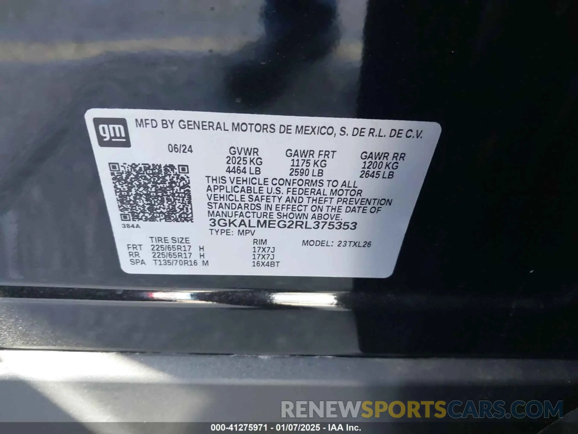 9 fotografías del automóvil dañado 3GKALMEG2RL375353 GMC TERRAIN 2024