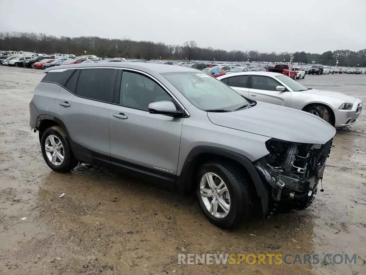 4 fotografías del automóvil dañado 3GKALMEG7RL223875 GMC TERRAIN 2024