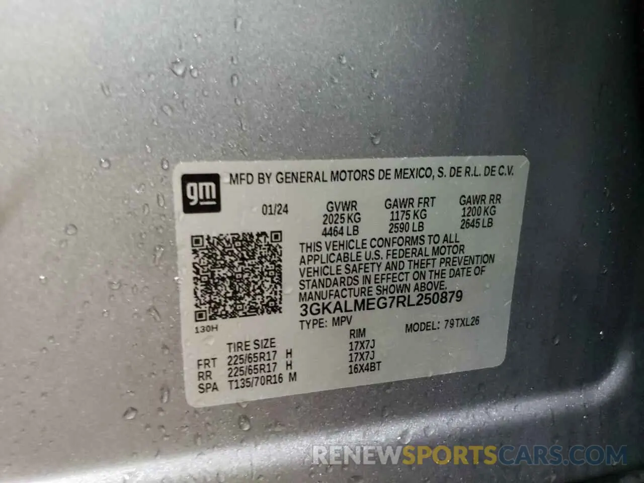 13 fotografías del automóvil dañado 3GKALMEG7RL250879 GMC TERRAIN 2024