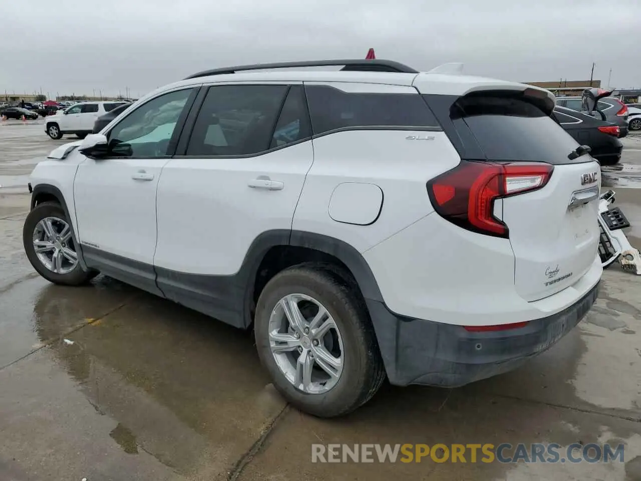 2 fotografías del automóvil dañado 3GKALMEGXRL318883 GMC TERRAIN 2024