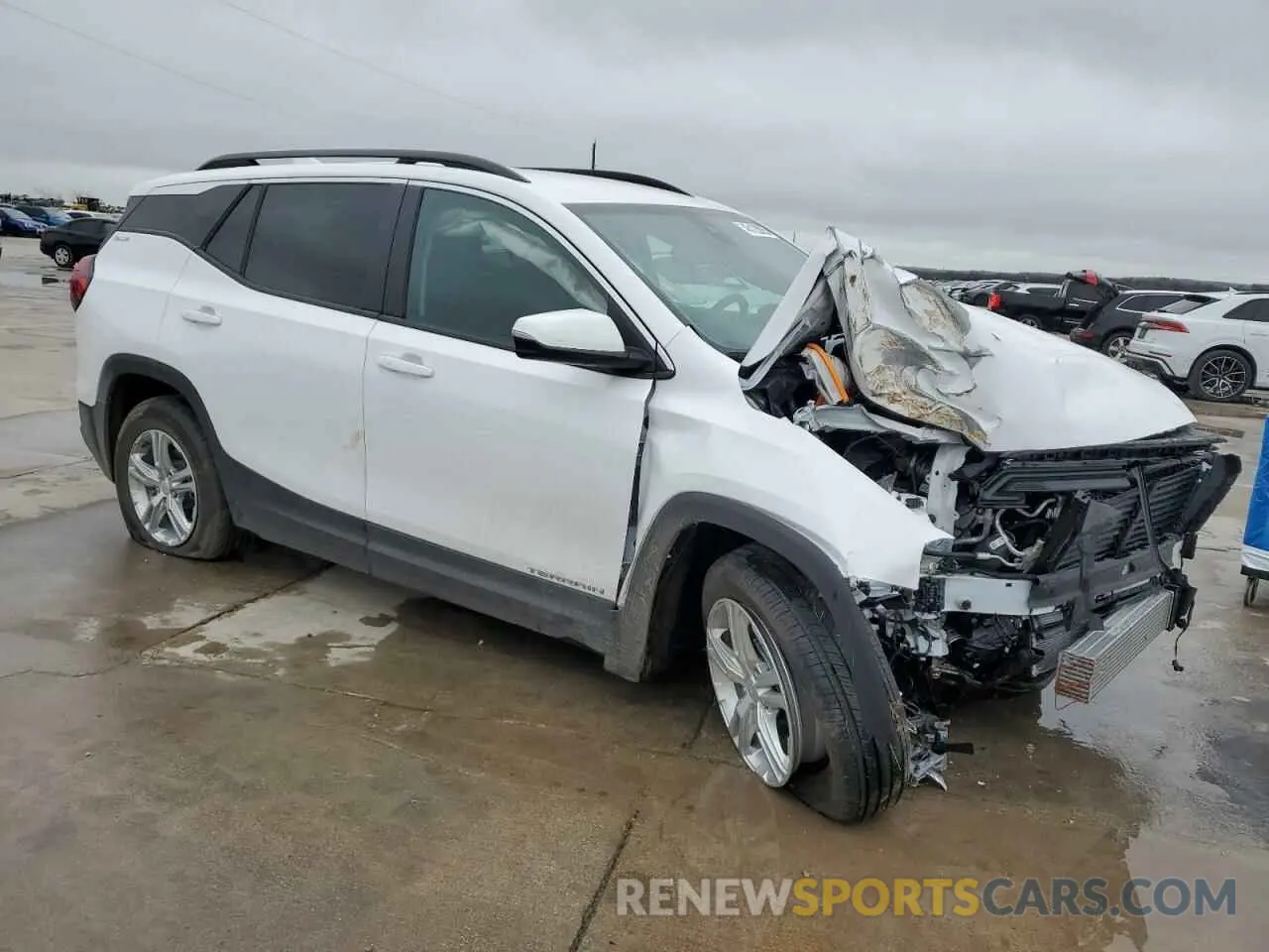 4 fotografías del automóvil dañado 3GKALMEGXRL318883 GMC TERRAIN 2024