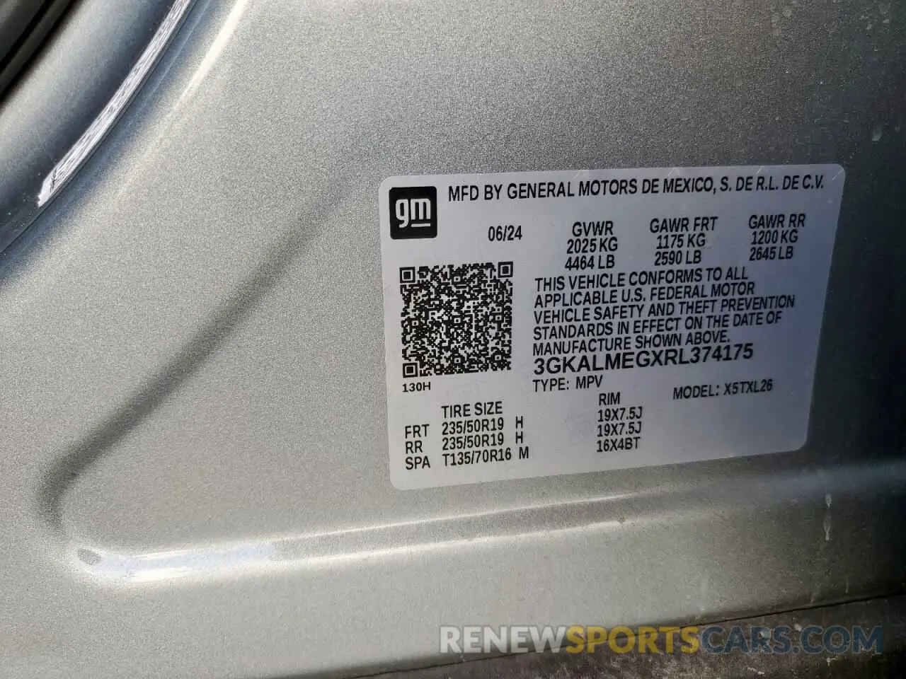13 fotografías del automóvil dañado 3GKALMEGXRL374175 GMC TERRAIN 2024