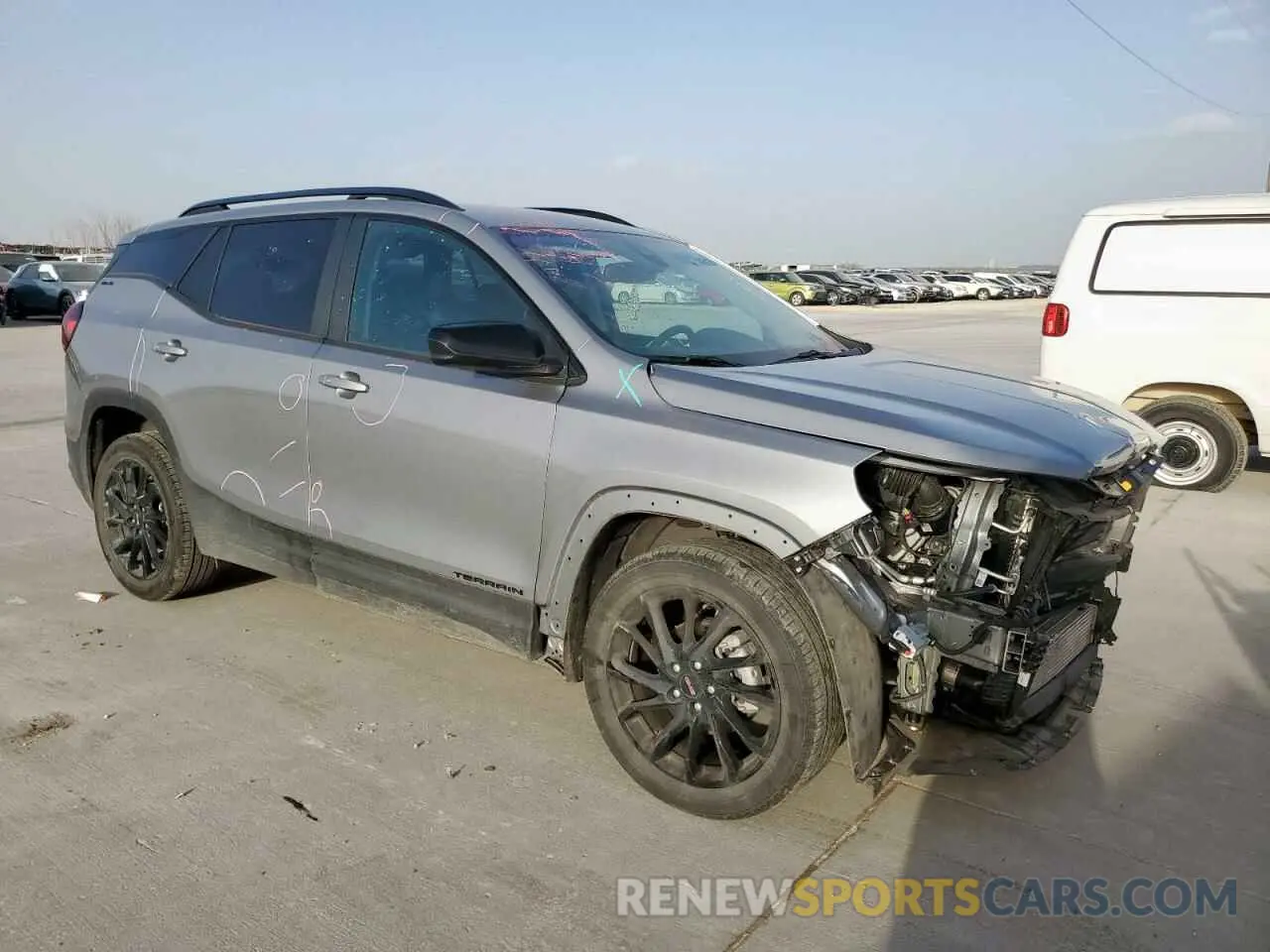 4 fotografías del automóvil dañado 3GKALMEGXRL374175 GMC TERRAIN 2024