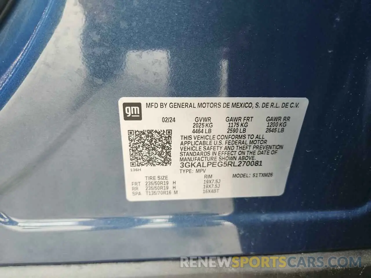 13 fotografías del automóvil dañado 3GKALPEG5RL270081 GMC TERRAIN 2024