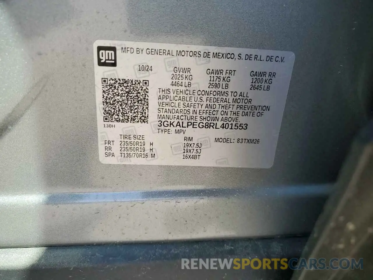 13 fotografías del automóvil dañado 3GKALPEG8RL401553 GMC TERRAIN 2024