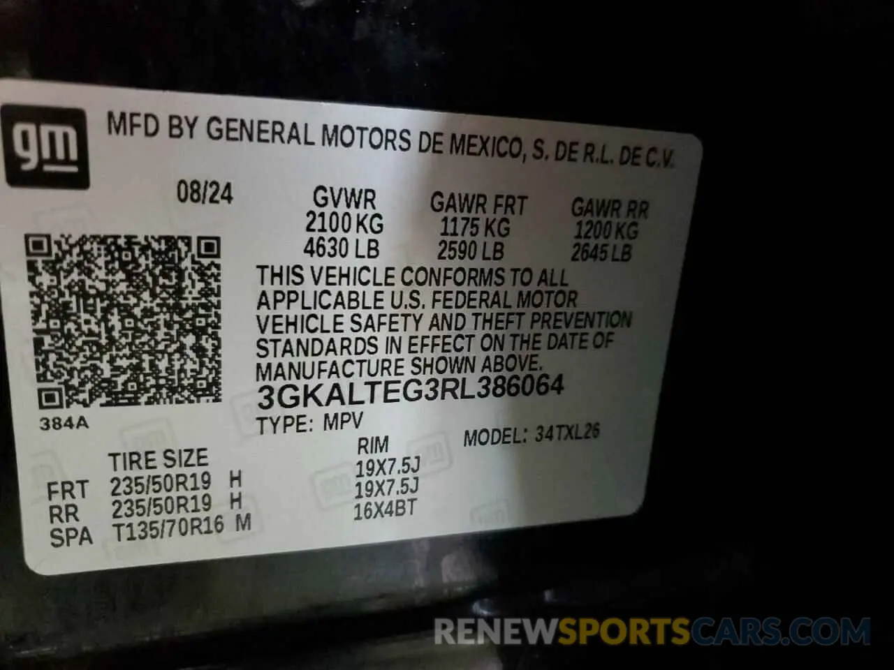 13 fotografías del automóvil dañado 3GKALTEG3RL386064 GMC TERRAIN 2024