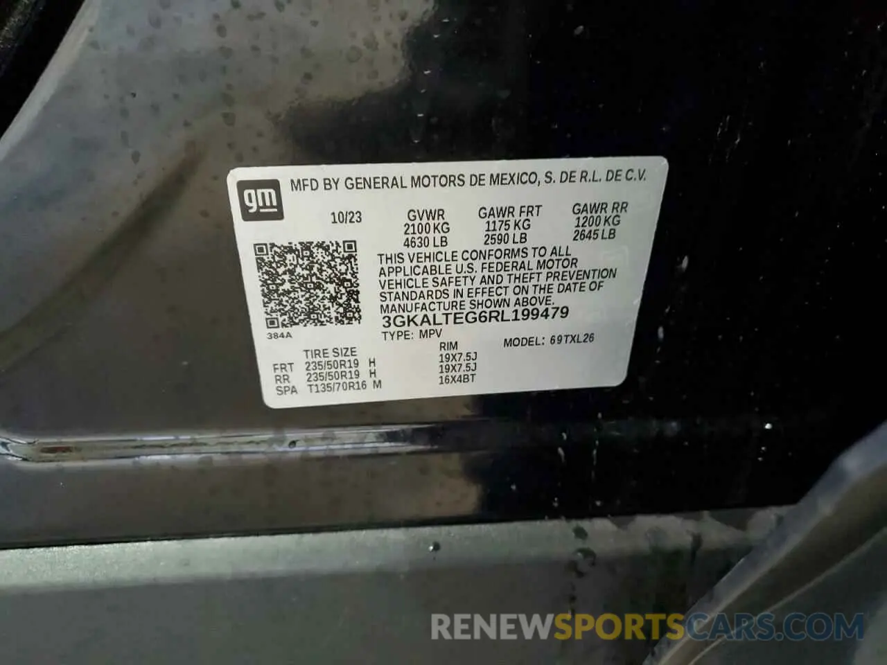 12 fotografías del automóvil dañado 3GKALTEG6RL199479 GMC TERRAIN 2024