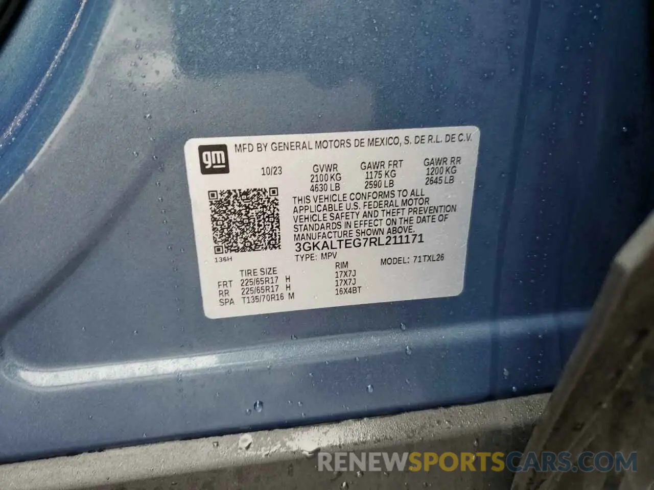 13 fotografías del automóvil dañado 3GKALTEG7RL211171 GMC TERRAIN 2024