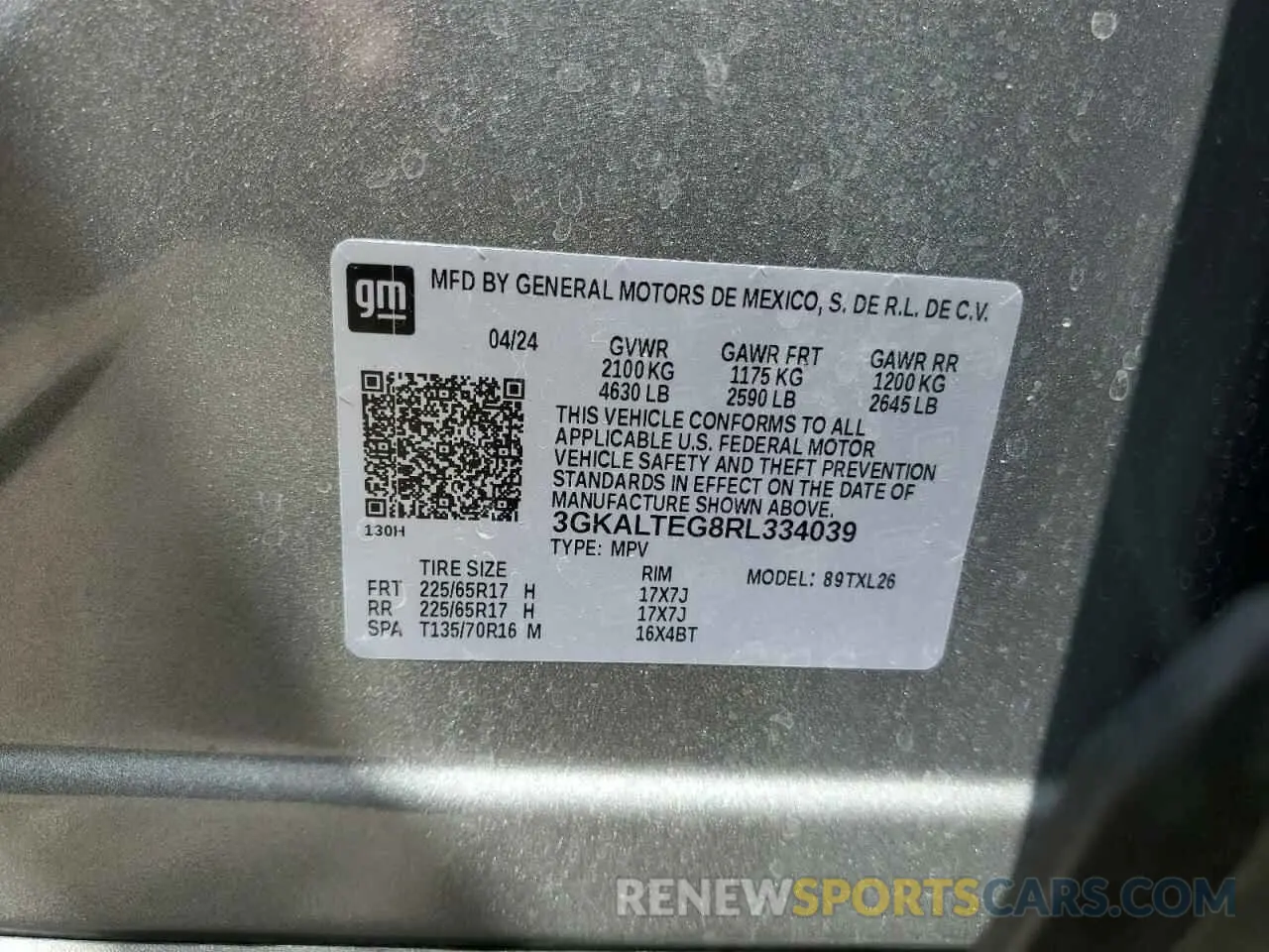 13 fotografías del automóvil dañado 3GKALTEG8RL334039 GMC TERRAIN 2024