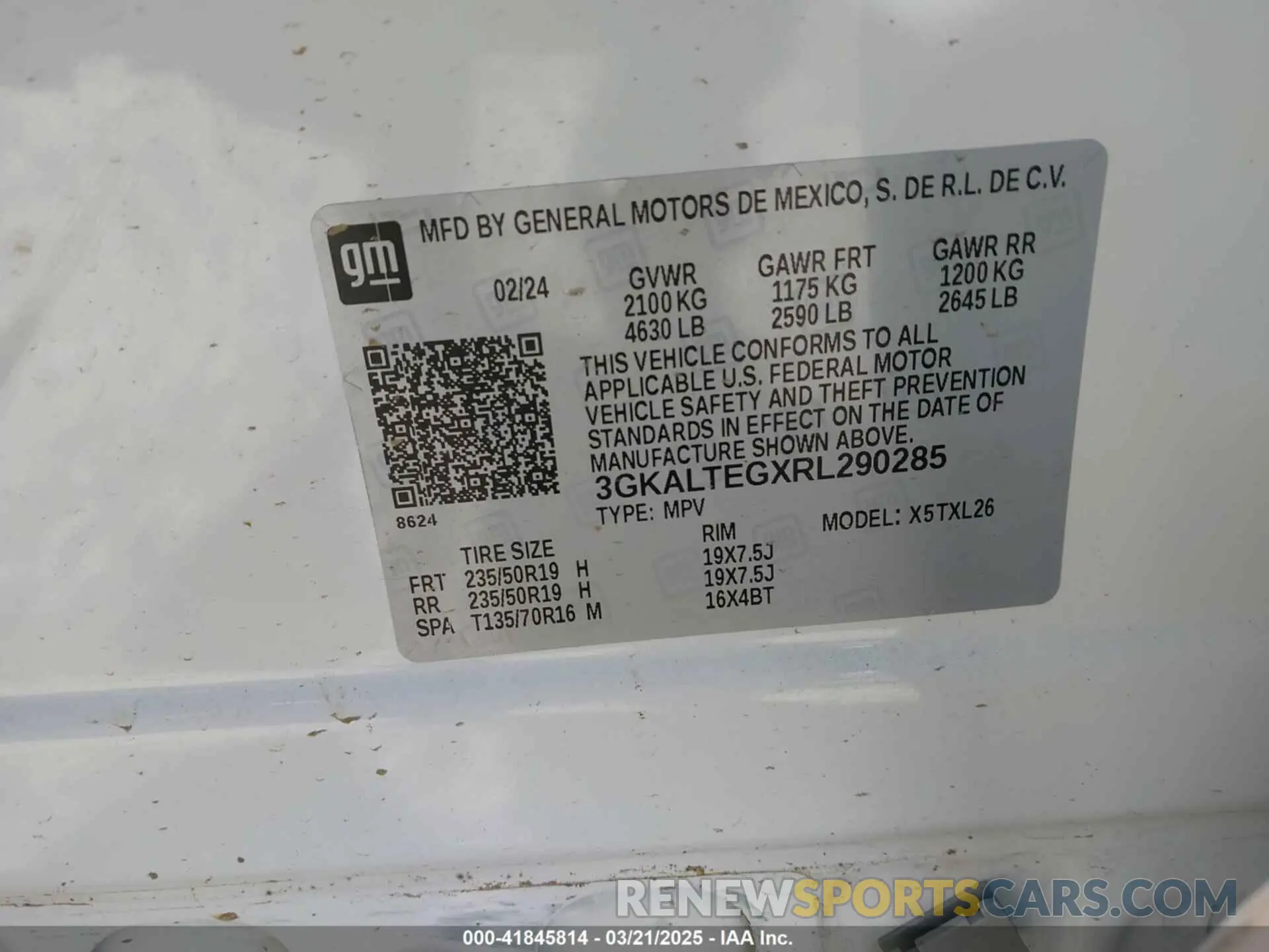 9 fotografías del automóvil dañado 3GKALTEGXRL290285 GMC TERRAIN 2024