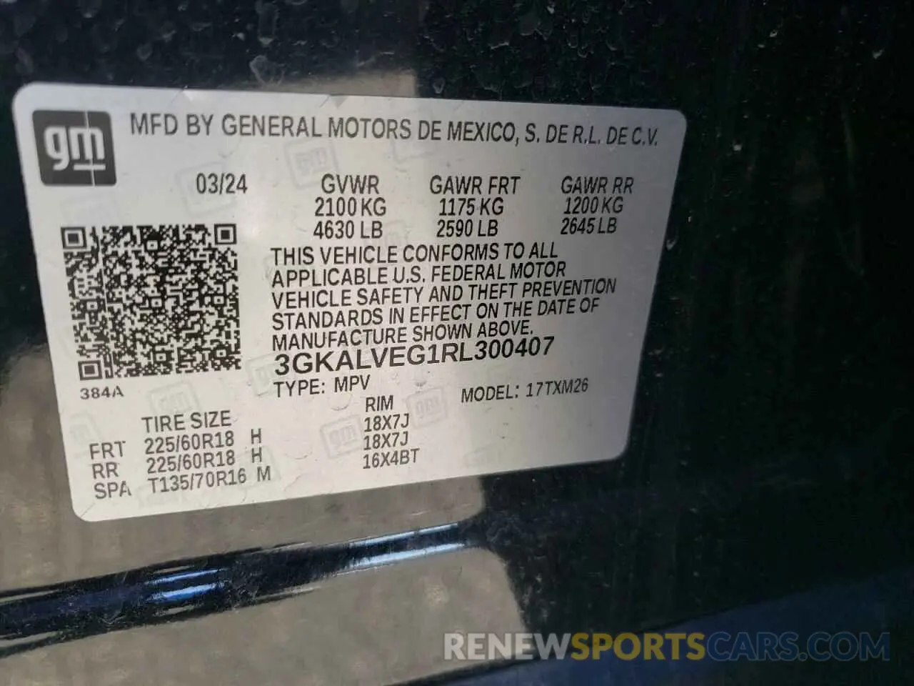 13 fotografías del automóvil dañado 3GKALVEG1RL300407 GMC TERRAIN 2024