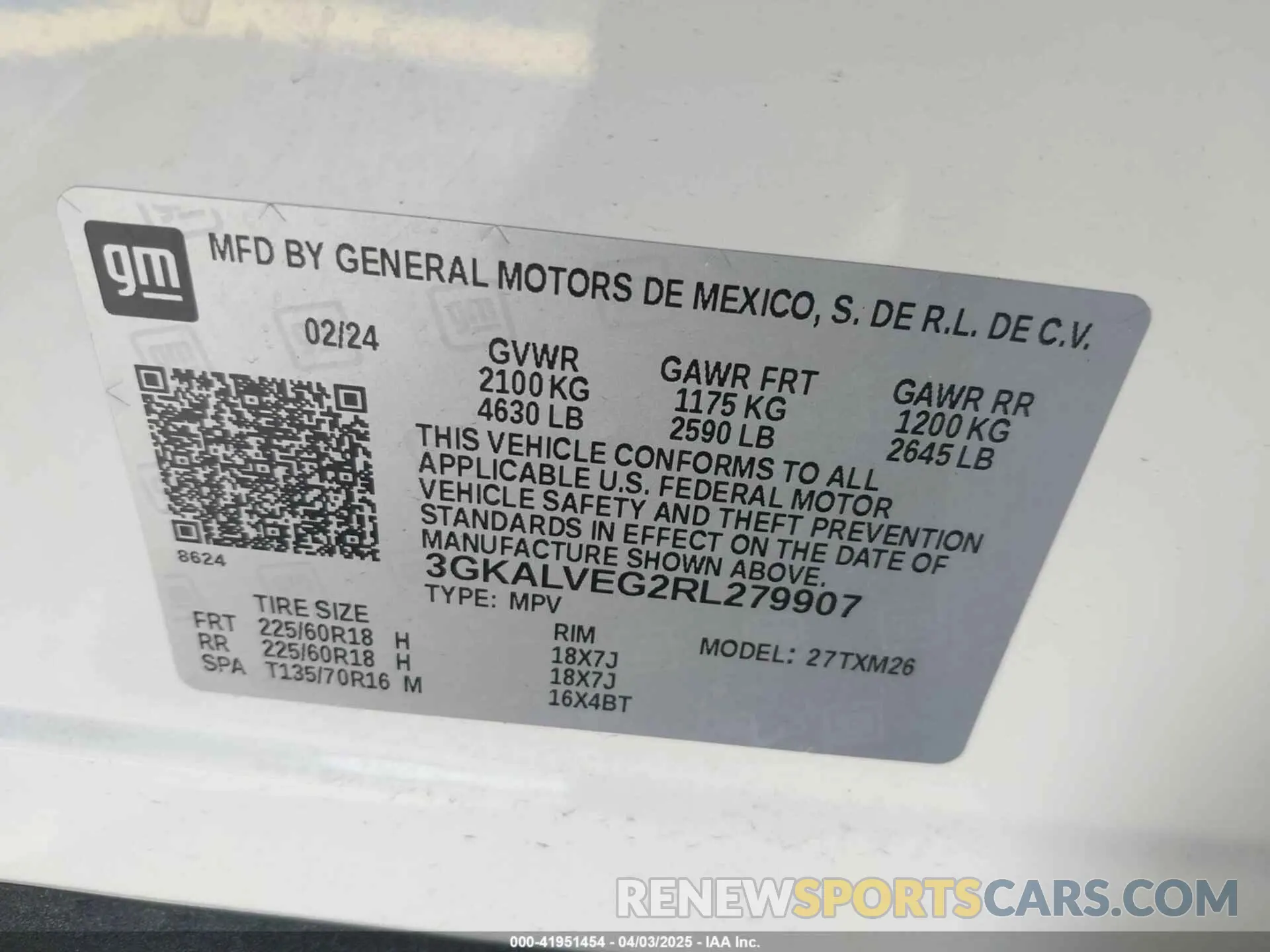 9 fotografías del automóvil dañado 3GKALVEG2RL279907 GMC TERRAIN 2024