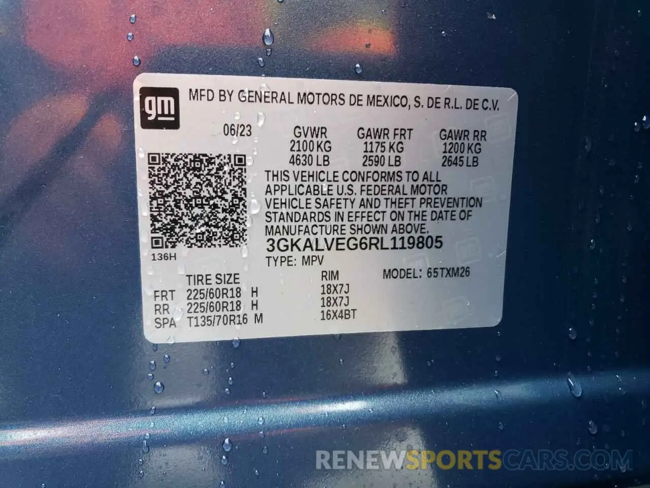 13 fotografías del automóvil dañado 3GKALVEG6RL119805 GMC TERRAIN 2024