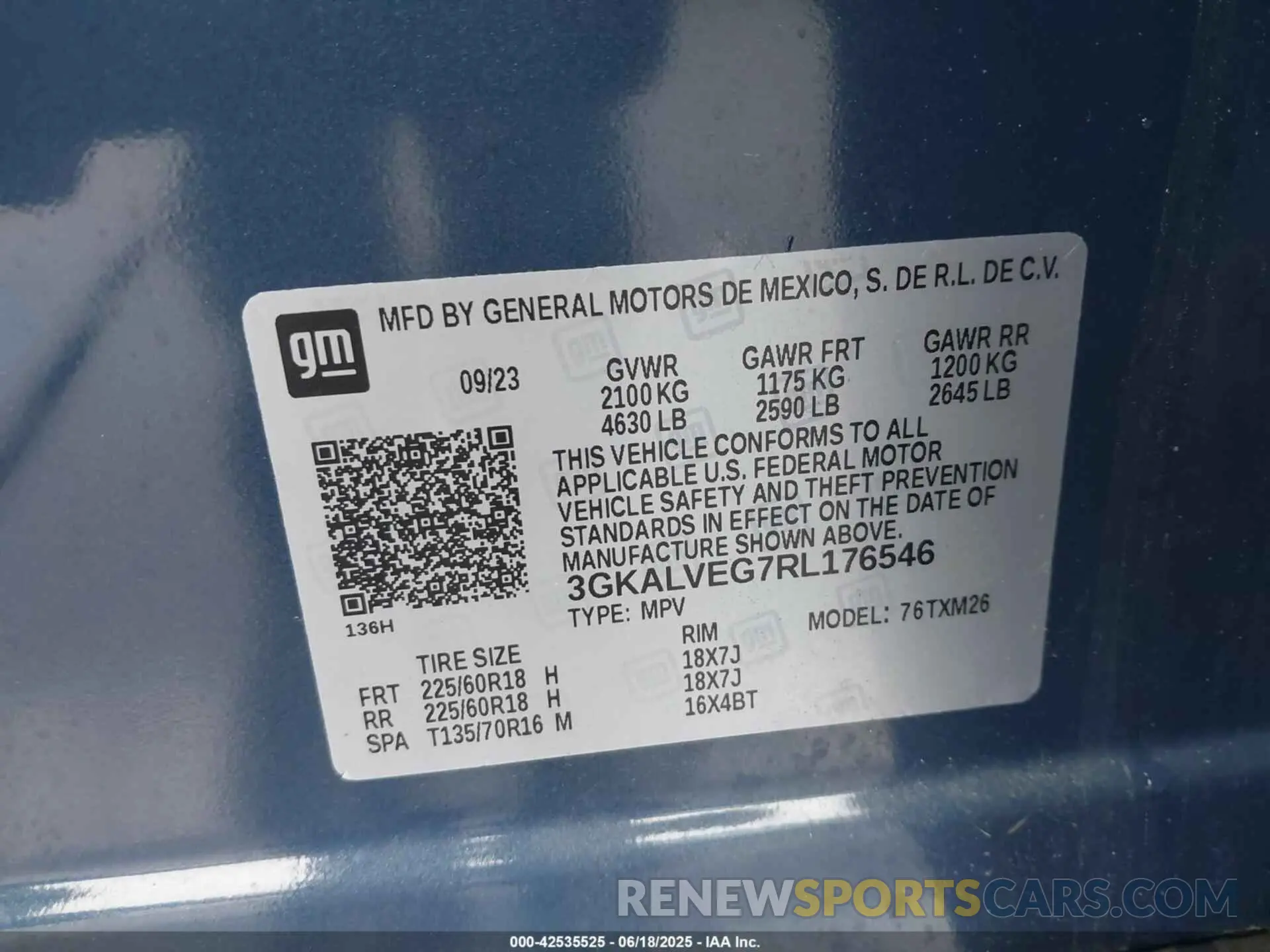 9 fotografías del automóvil dañado 3GKALVEG7RL176546 GMC TERRAIN 2024