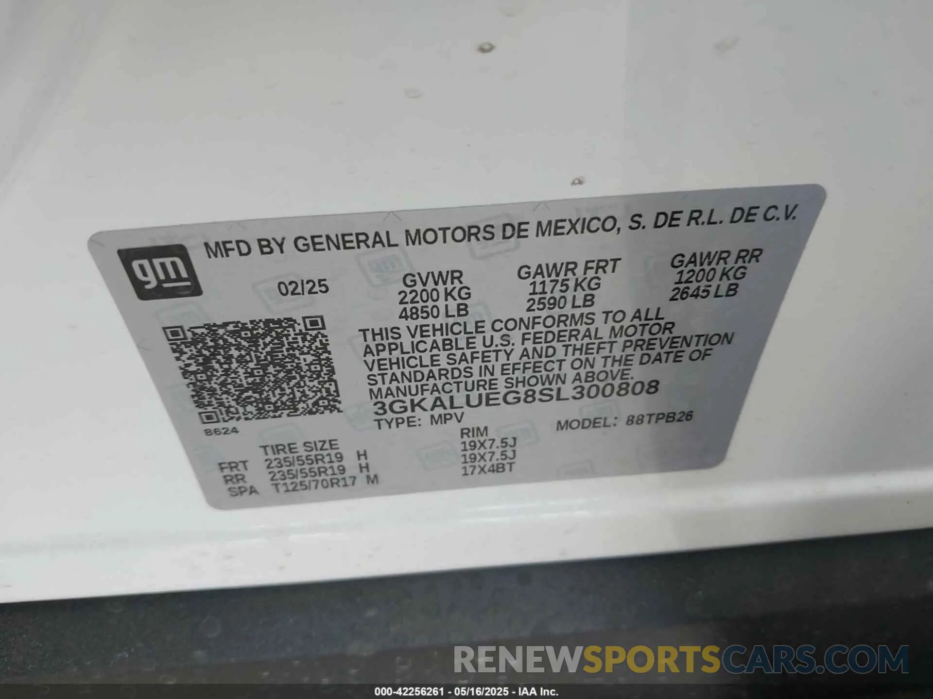 9 fotografías del automóvil dañado 3GKALUEG8SL300808 GMC TERRAIN 2025