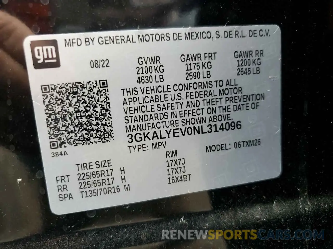 13 fotografías del automóvil dañado 3GKALYEV0NL314096 GMC TERRAIN AT 2022