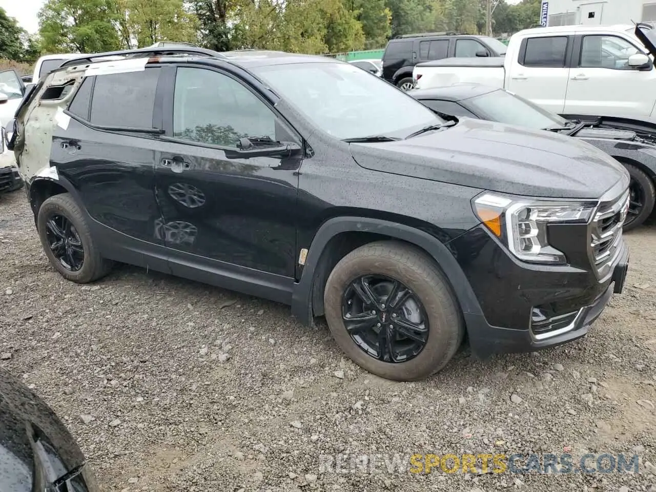 4 fotografías del automóvil dañado 3GKALYEV0NL314096 GMC TERRAIN AT 2022