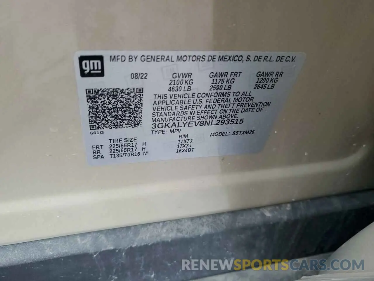 13 fotografías del automóvil dañado 3GKALYEV8NL293515 GMC TERRAIN AT 2022