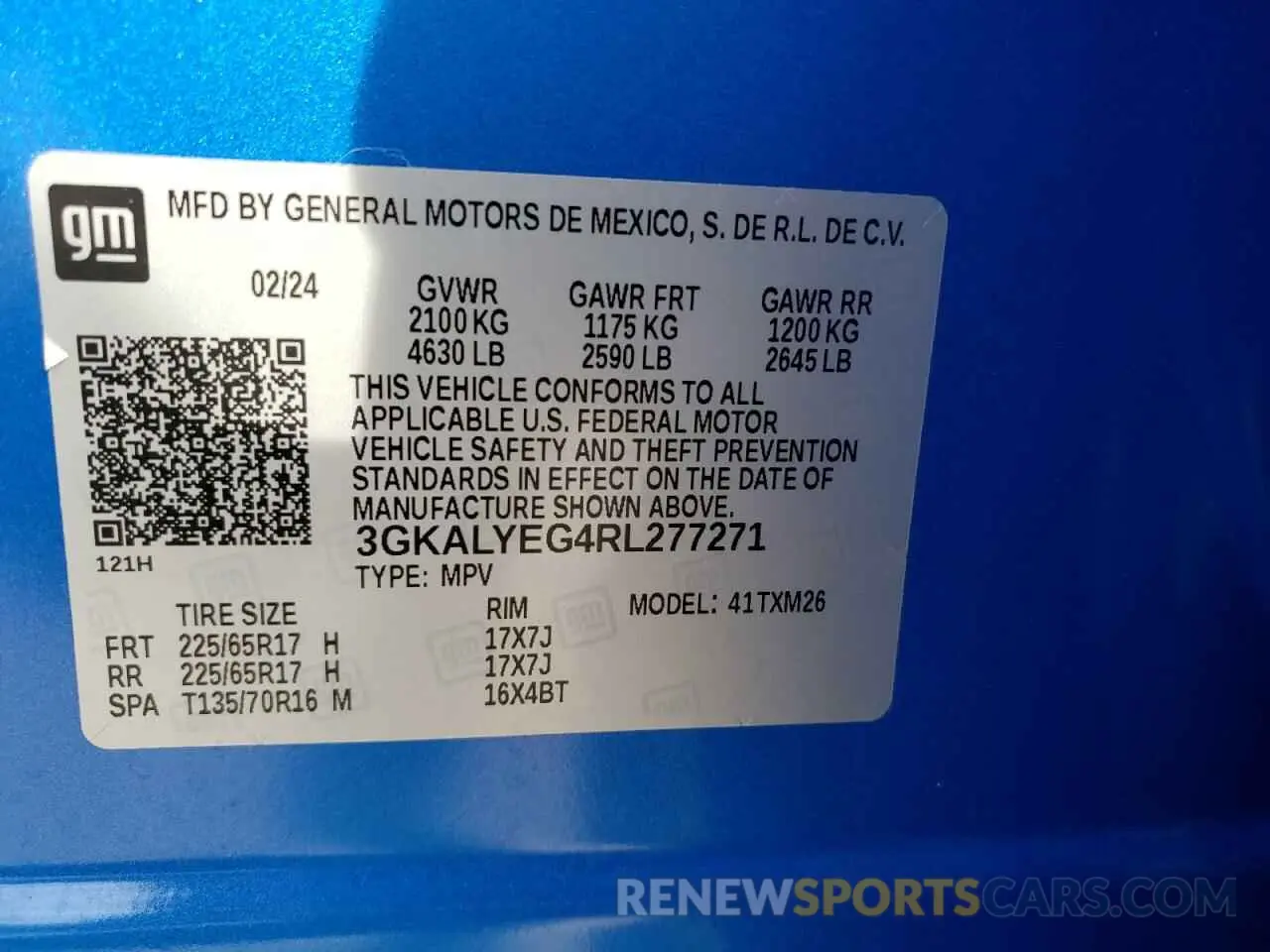 14 fotografías del automóvil dañado 3GKALYEG4RL277271 GMC TERRAIN AT 2024