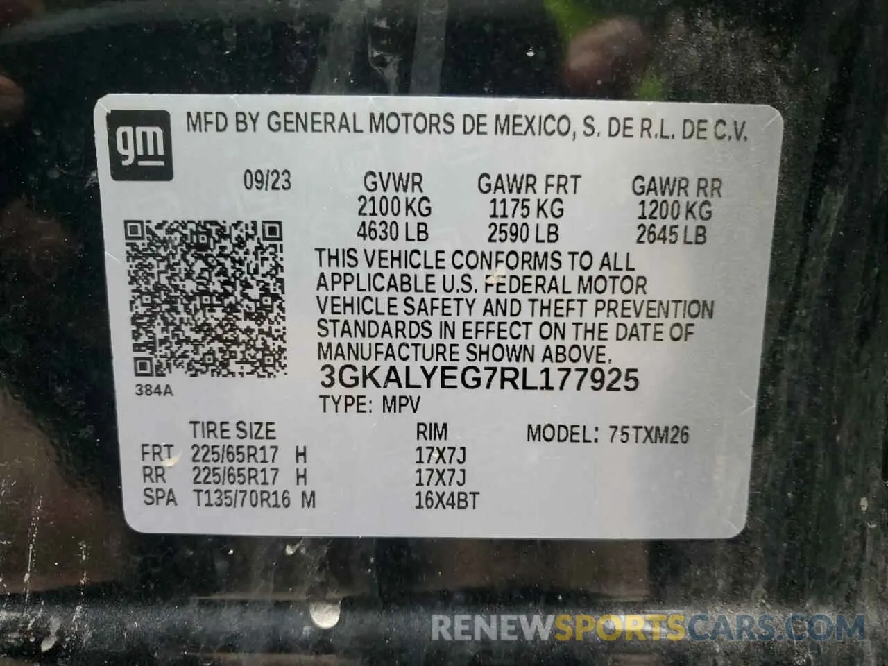 13 fotografías del automóvil dañado 3GKALYEG7RL177925 GMC TERRAIN AT 2024