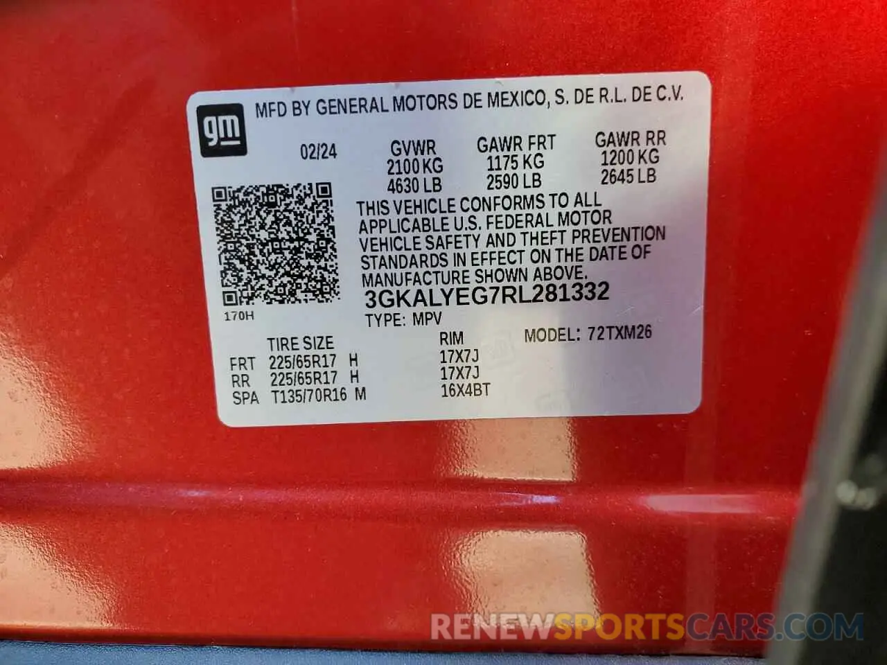 13 fotografías del automóvil dañado 3GKALYEG7RL281332 GMC TERRAIN AT 2024